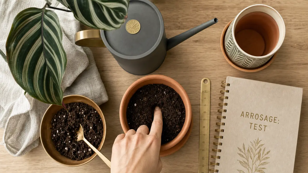 Comment arroser ses plantes d’intérieur : test du doigt, soucoupe pleine, racines qui pourrissent