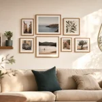 Décorer un mur blanc : cadres et relief sans surcharger