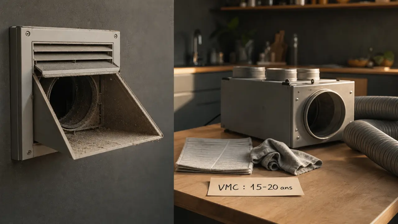 Durée de vie VMC : moteur et pièces à remplacer (15-20 ans)