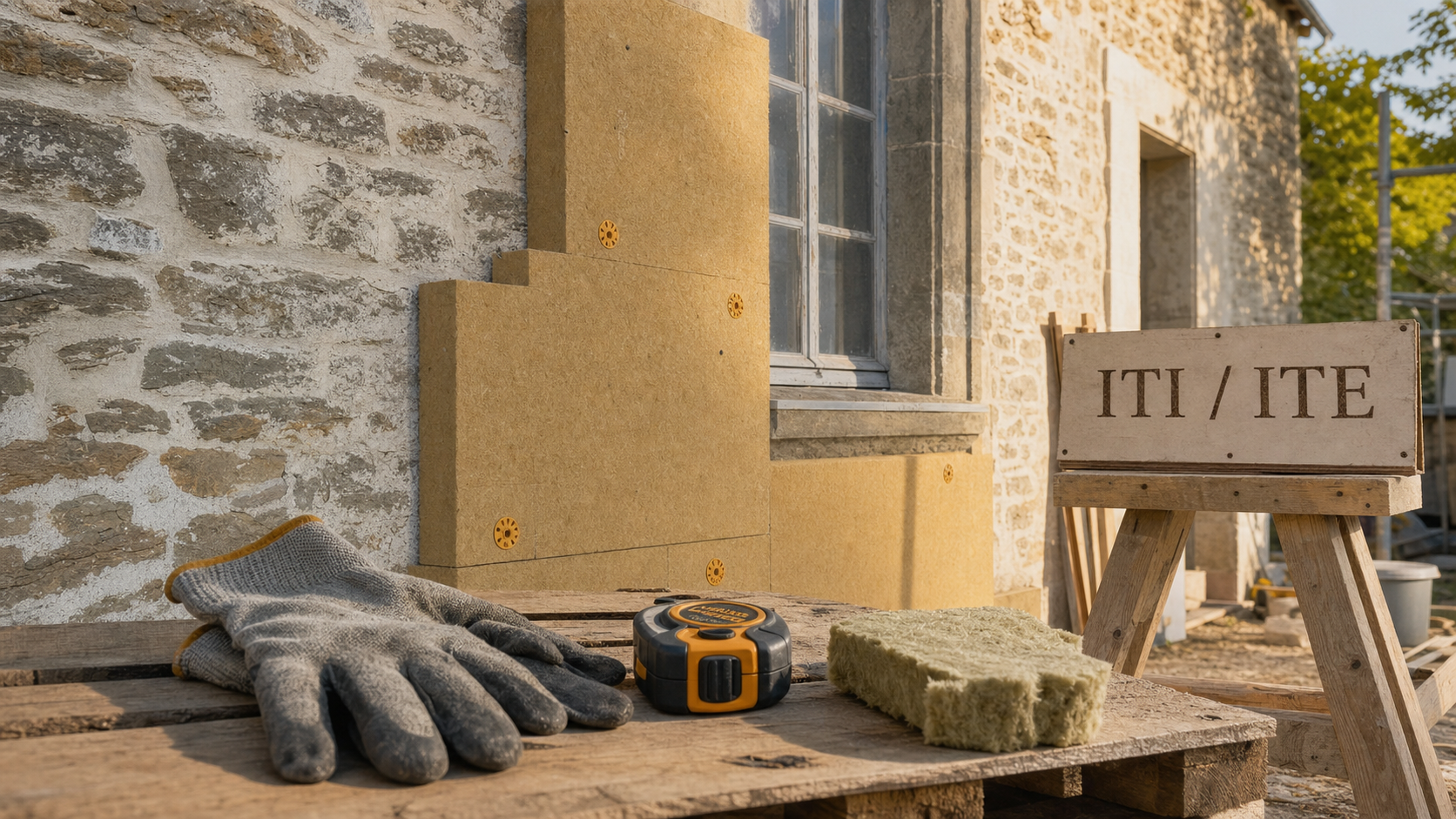 Isoler un mur en pierre avec ITI ITE et isolants compatibles