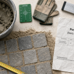 Prix pose pavé m2 sans fourniture : pose sur lit de sable et mortier maigre