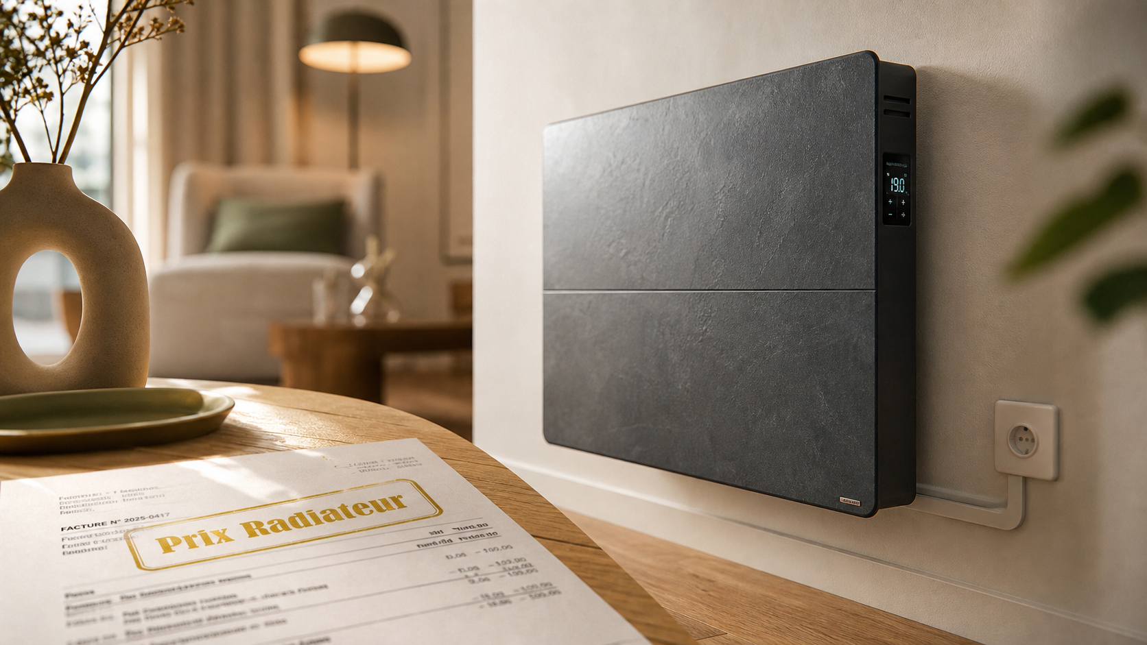 Prix radiateur à inertie : coût posé 300 à 1 000 €