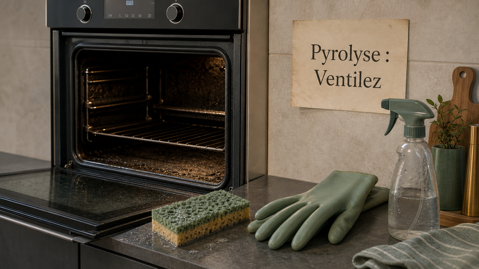 Pyrolyse four danger : fumées et gestes sûrs, four ventilé, gants