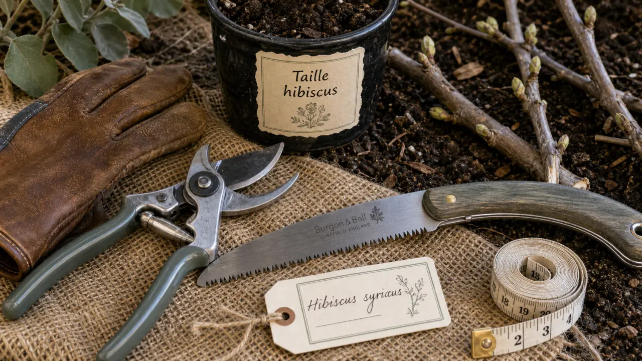Quand tailler hibiscus : taille février-mars, après floraison, sécateur et rameaux
