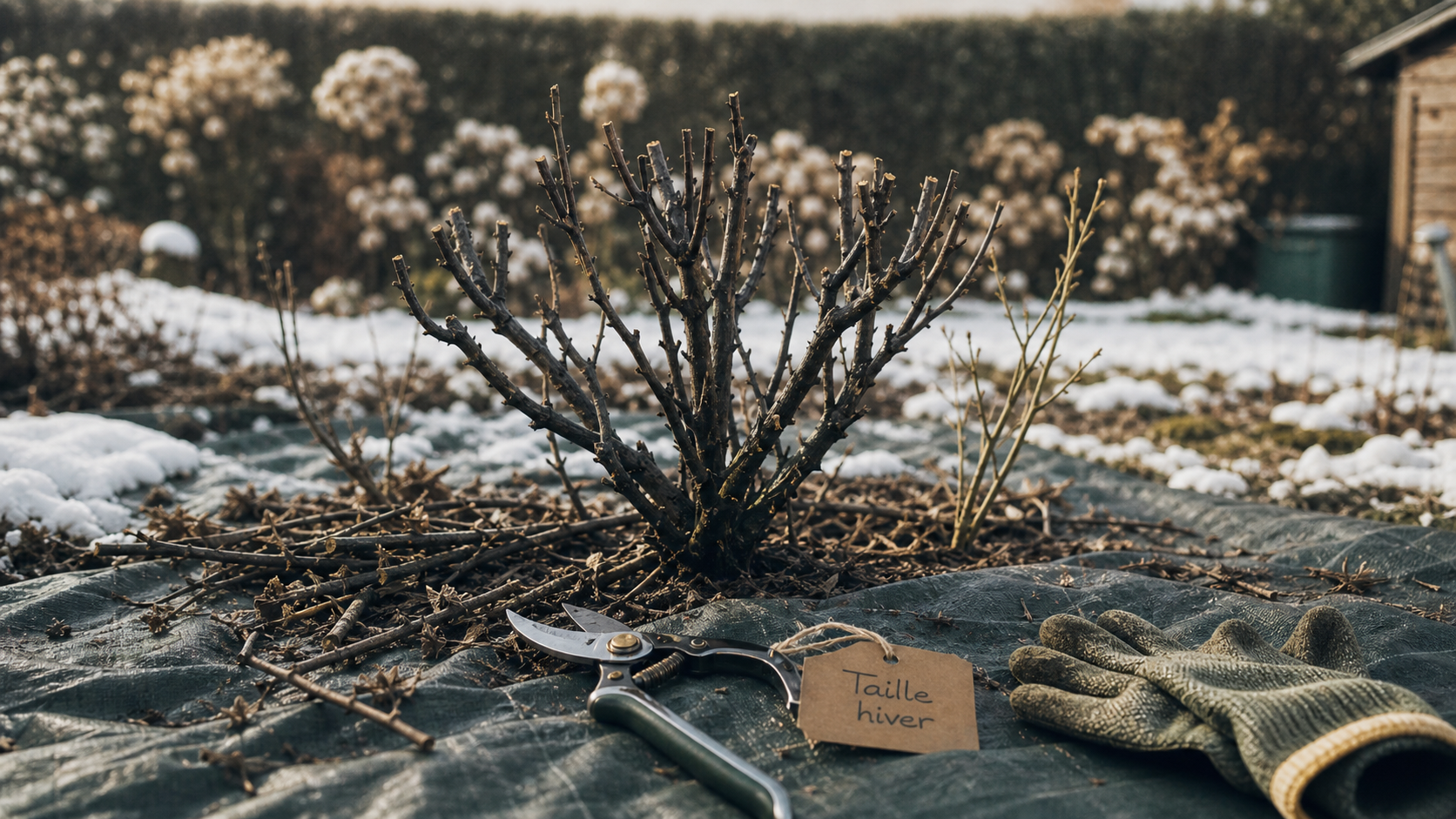 Quand tailler les cassissiers en hiver : 8 à 15 rameaux, sécateur et branches taillées