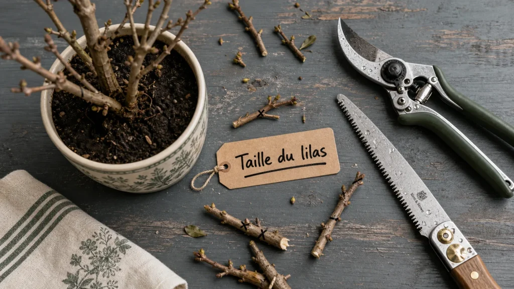 Quand tailler le lilas des indes : outils et branches en dormant, fin février à mi-avril