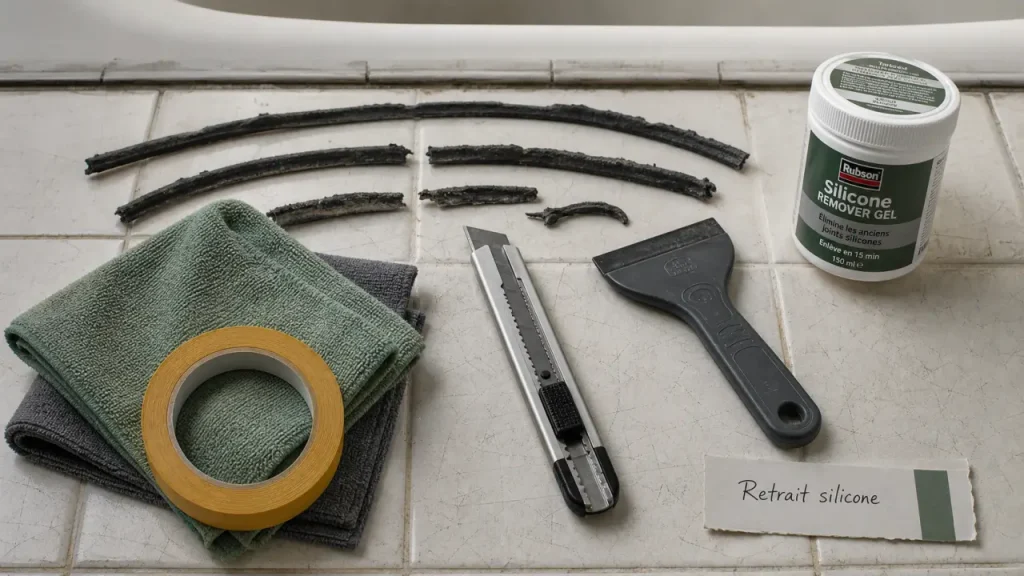 Enlever du silicone sans rayer la baignoire, le carrelage et le verre
