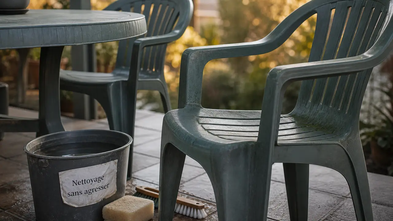 Comment raviver un salon de jardin en plastique vert : nettoyer et protéger le plastique