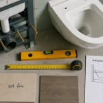 Hauteur toilette suspendu : 40 cm ou 43 cm (mesure sol fini).