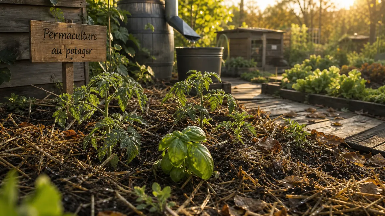 La permaculture au potager : paillis et associations de cultures, sol vivant