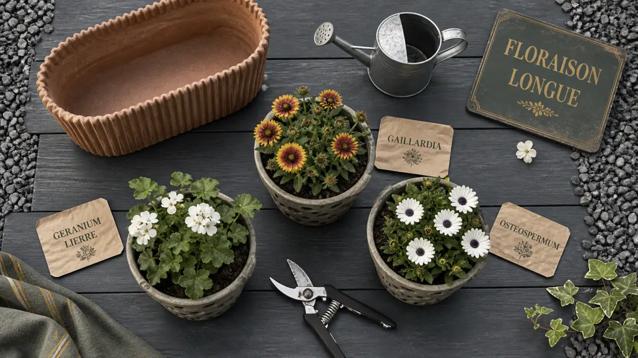 Plante qui fleurit toute l’année : vivaces en pots pour balcon