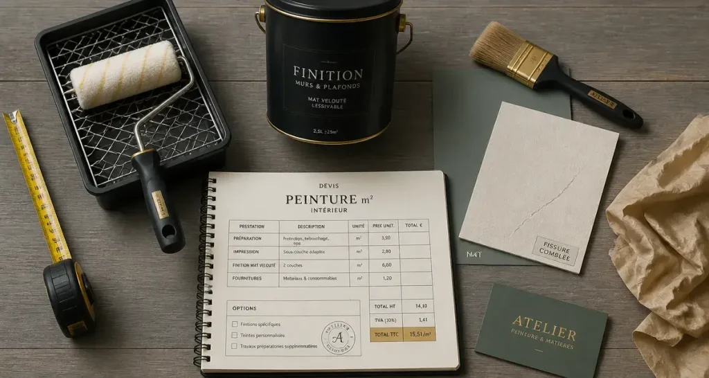 Prix de la peinture au m2 : budget réel