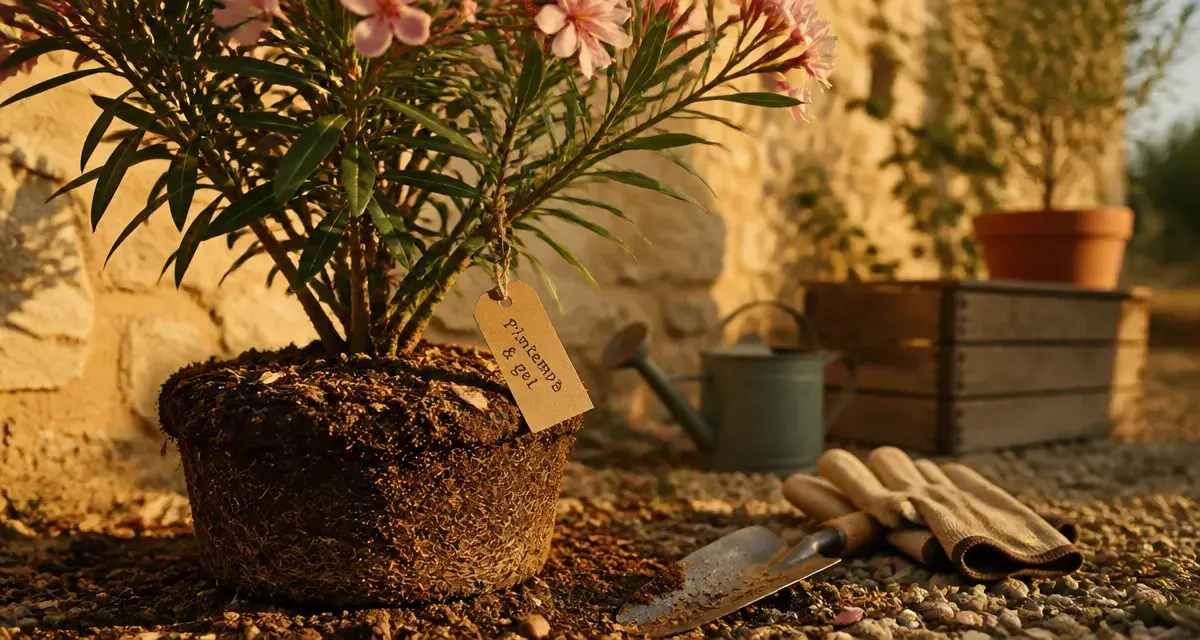 Quand planter un laurier rose : pot drainé, motte et terre, avant le gel