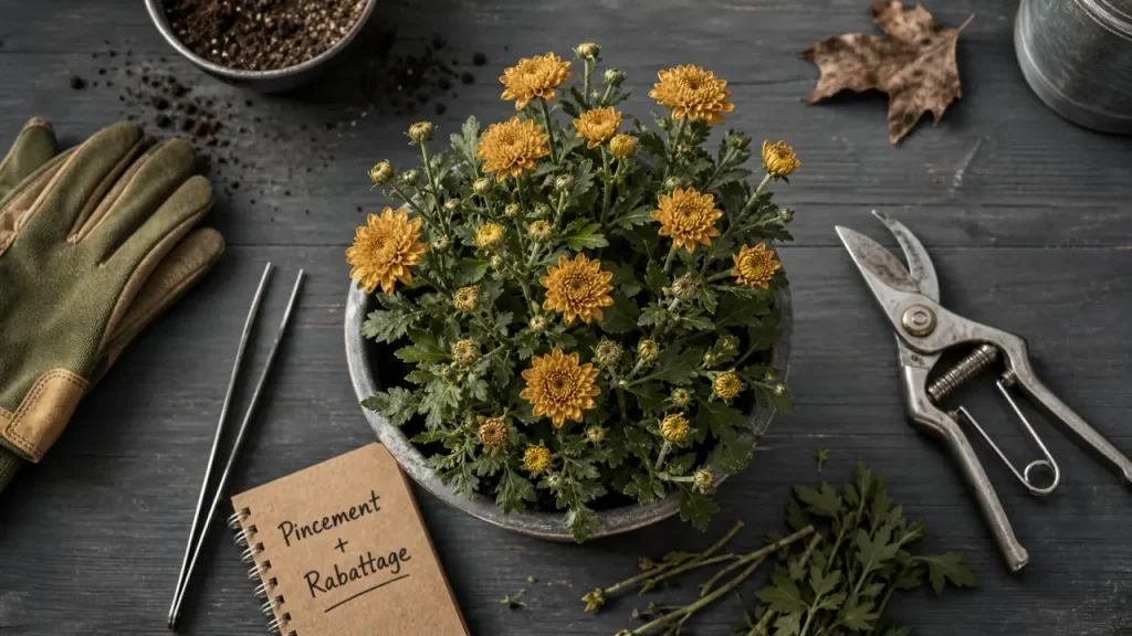 Quand tailler un chrysanthème ? Pincement en mai-juin, juillet et rabattage après la Toussaint