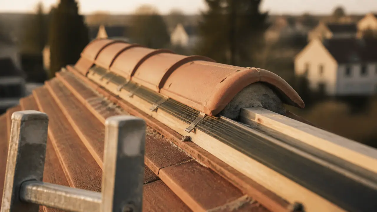 Tuile faitiere : protection faîtière ventilée et étanche sur toiture