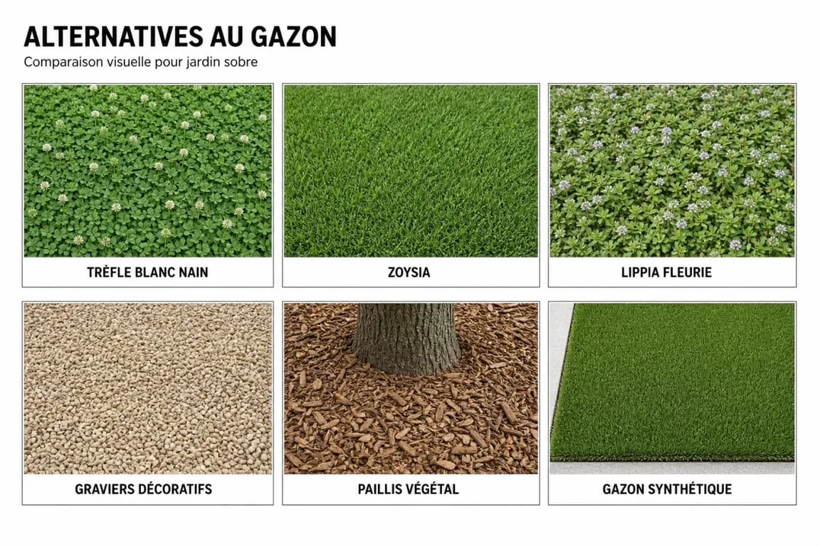 Par quoi remplacer le gazon : comparaison des alternatives au jardin